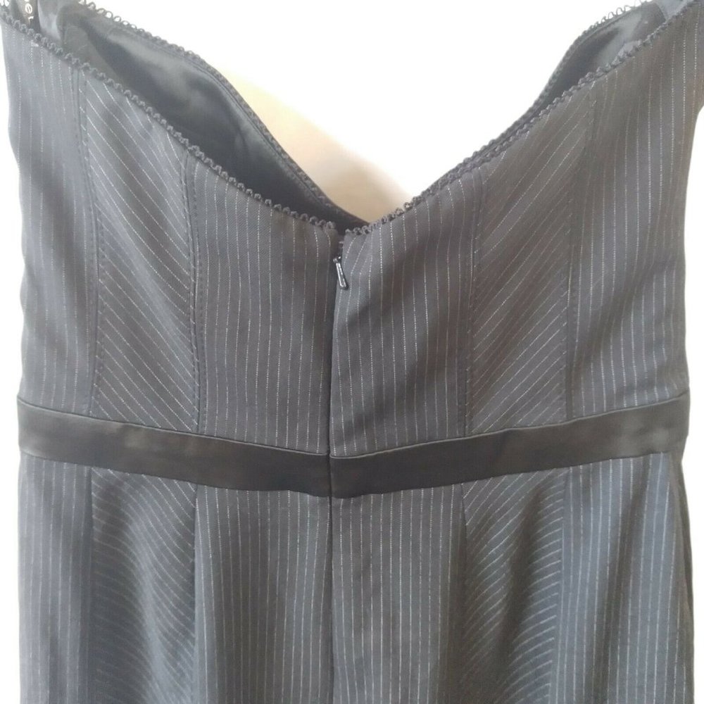 NWT bebe Black Bustier Corset Top Flare Dress Sz M - Picture 9 of 12
